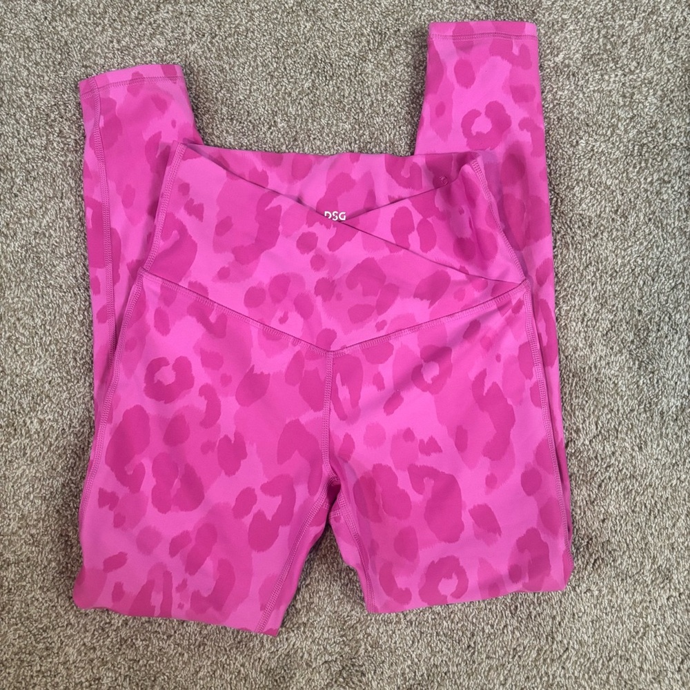 DSG Bright Pink Animal Print Leggings